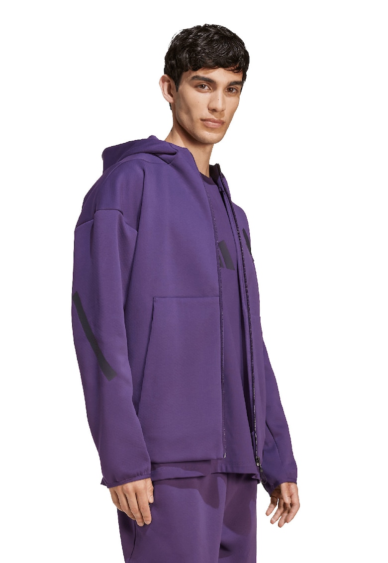 Худи Z.N.E. с цип - Виолетов adidas Sportswear