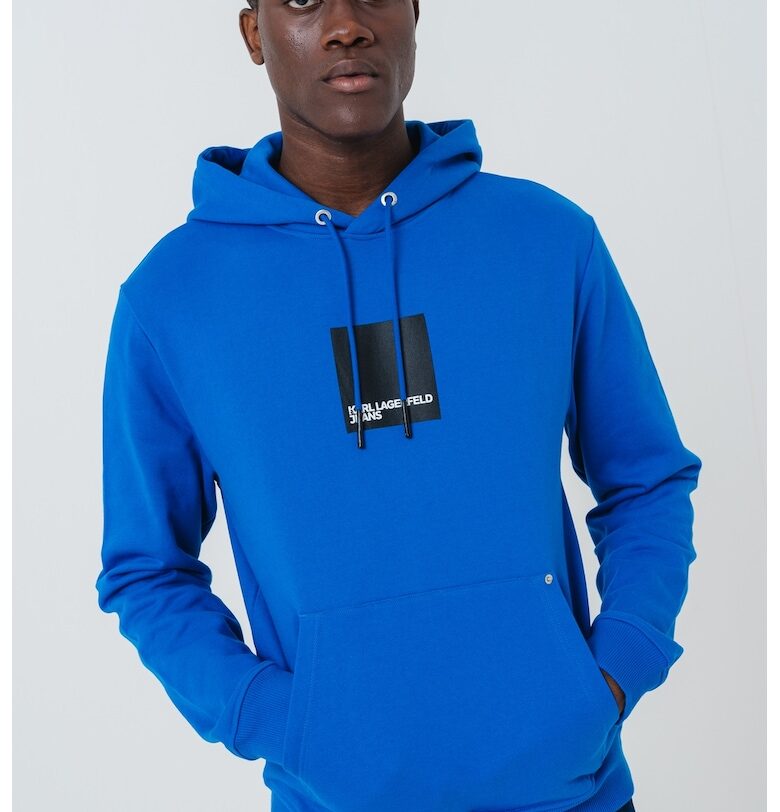 Худи от органичен памук - Кралско Синьо KARL LAGERFELD JEANS