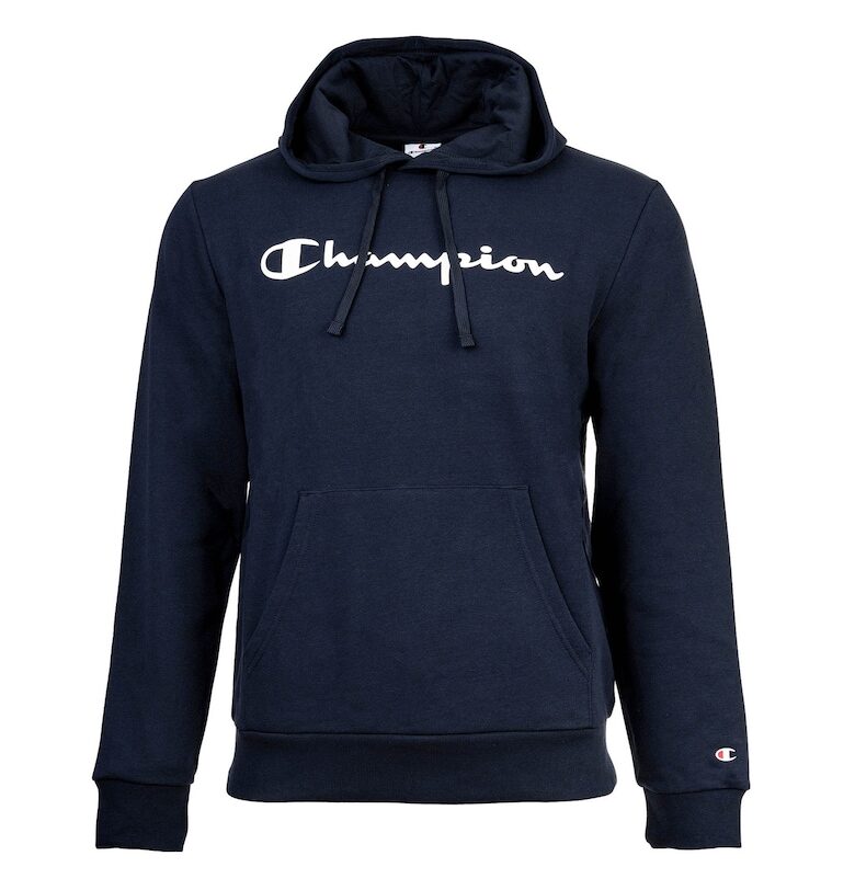 Худи с бродирано лого - Тъмносин Champion