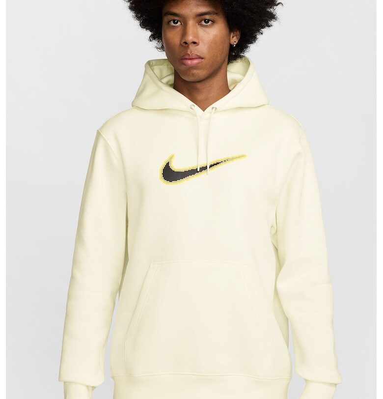 Худи с връзка и джоб кенгуру - Жълт/Крем Nike