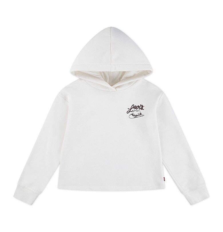 Худи с графика на гърба - Бял Levis