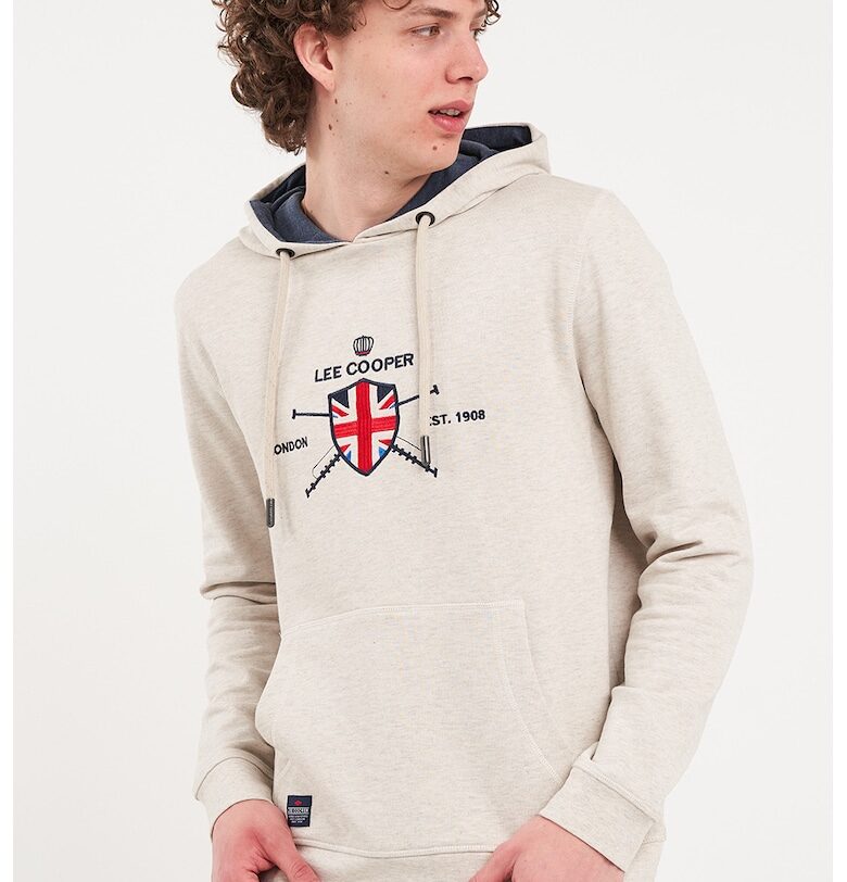 Худи с джоб кенгуру - Крем Lee Cooper