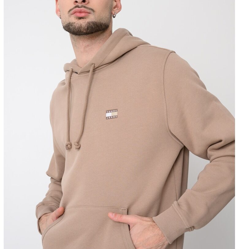 Худи с джоб кенгуру - Светло бежово Tommy Jeans