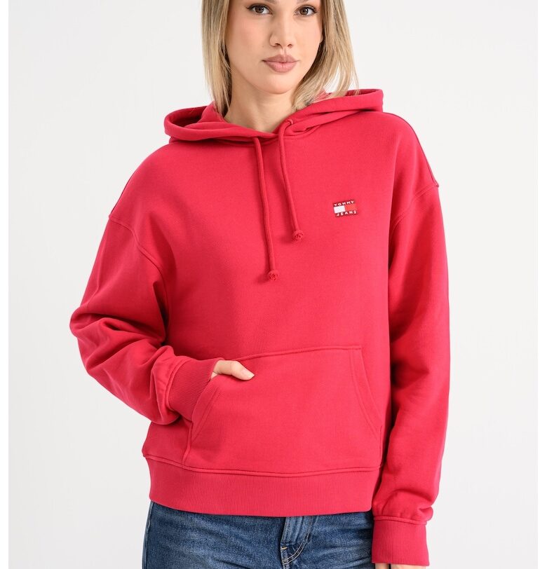 Худи с джоб кенгуру - Яркорозово Tommy Jeans