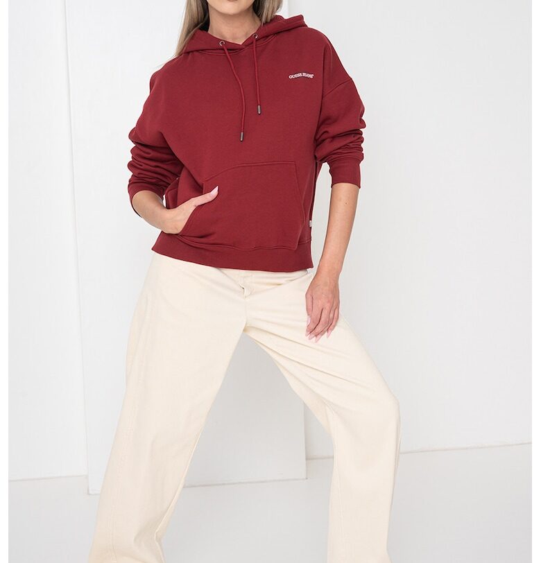 Худи с лого - Бордо GUESS JEANS