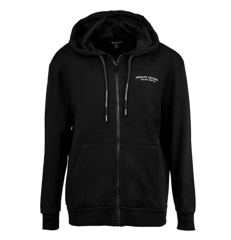 Худи с лого - Бял/Черен ARMANI EXCHANGE