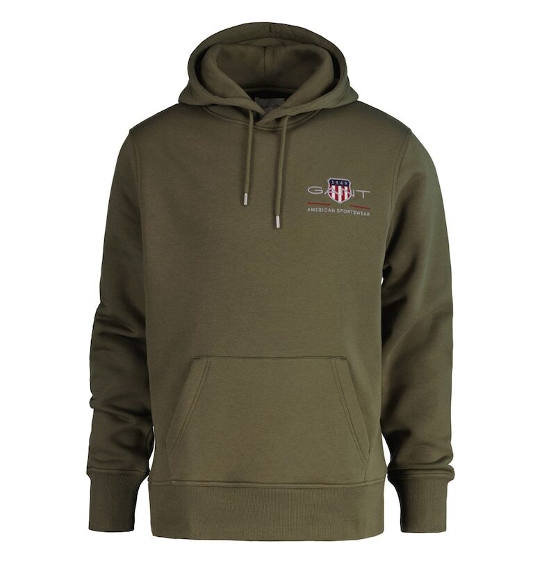 Худи с лого - Каки Gant