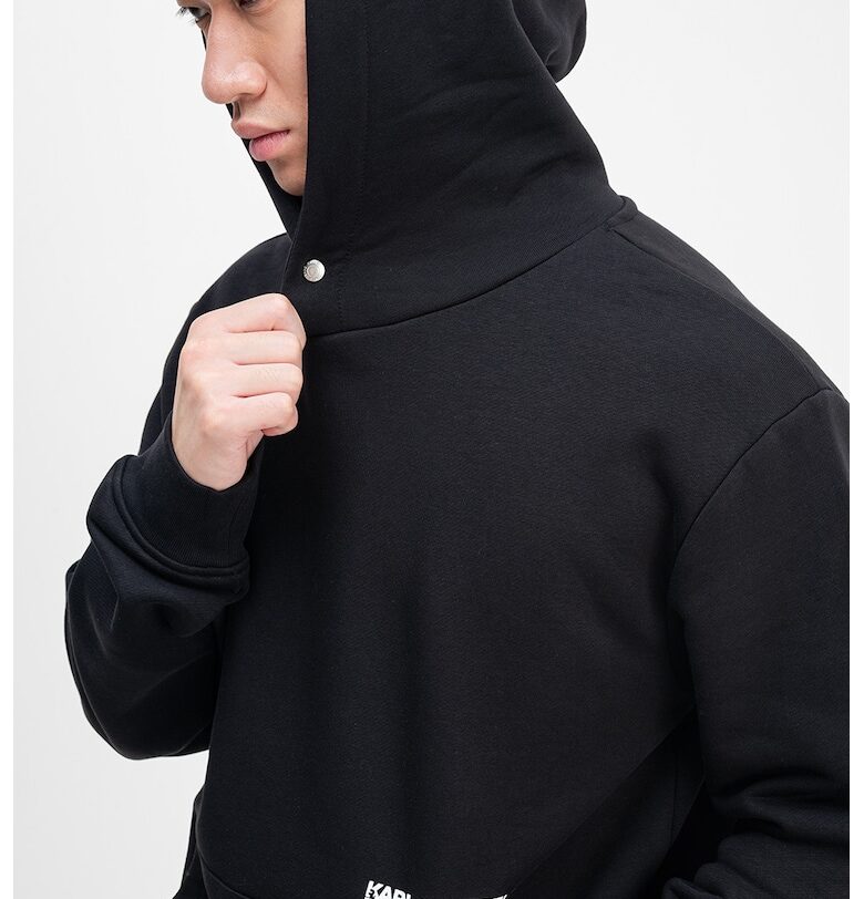 Худи с лого - Черен KARL LAGERFELD JEANS