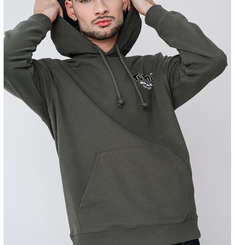 Худи с лого и джоб кенгуру - Зелен Tommy Jeans