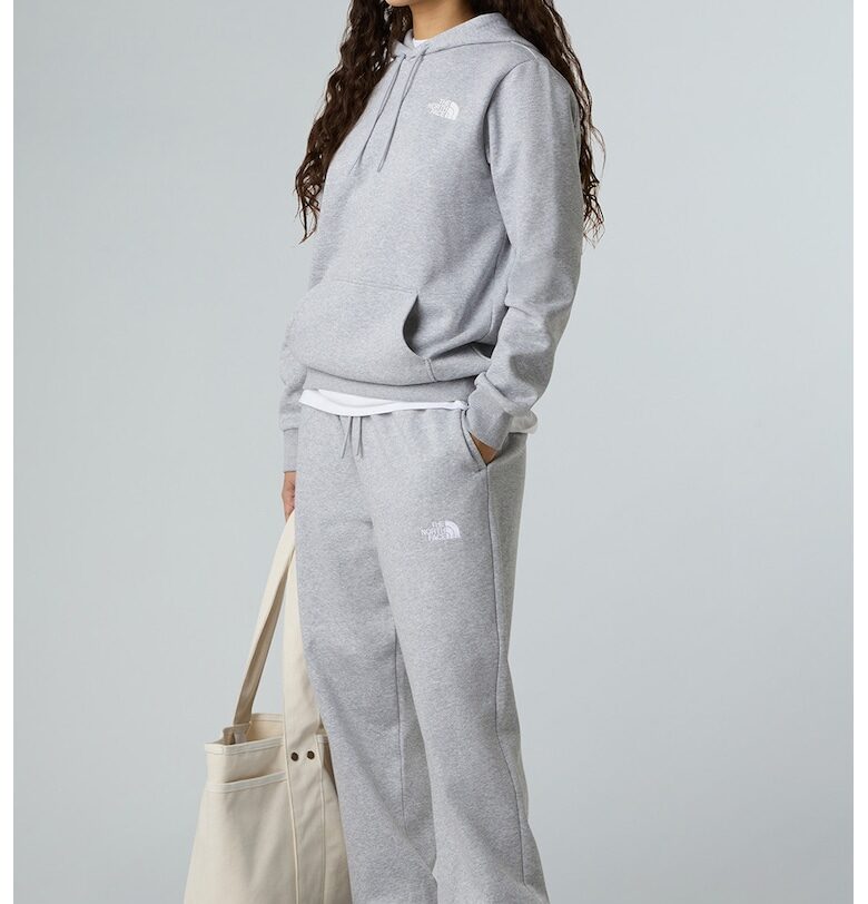 Худи с лого и джоб кенгуру - Сив меланж The North Face