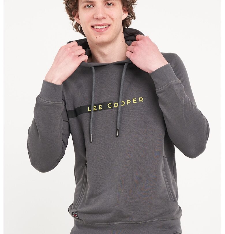Худи с лого и джобове с цип - Tъмносив Lee Cooper