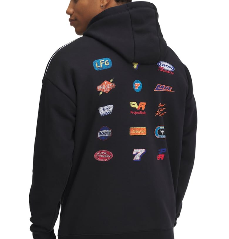 Худи с лого на гърба - Червен/Черен Under Armour