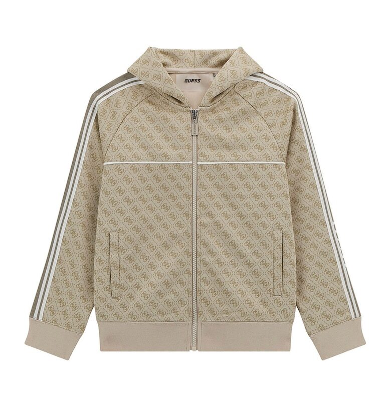 Худи с монограм и цип - Бежов GUESS KIDS