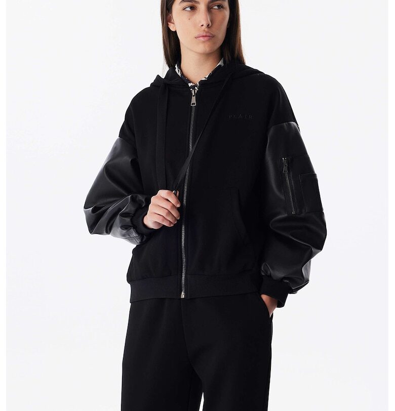 Худи с надпис - Черен TWIST