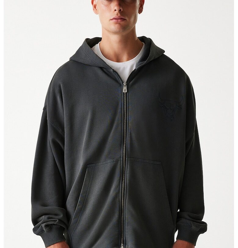 Худи с паднали ръкави - Tъмносив New Era