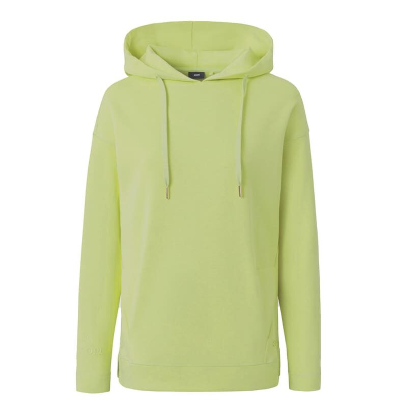 Худи с паднали ръкави и лого - Шам фъстък зелено Joop