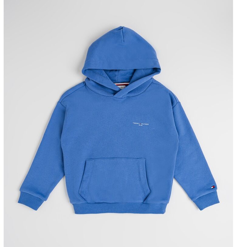 Худи с памук с джоб кенгуру - Лавандула Tommy Hilfiger