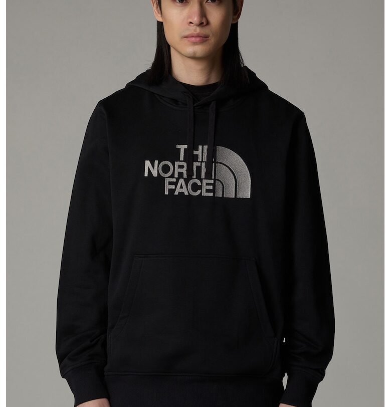 Худи с памук с лого - Черен/Сив The North Face