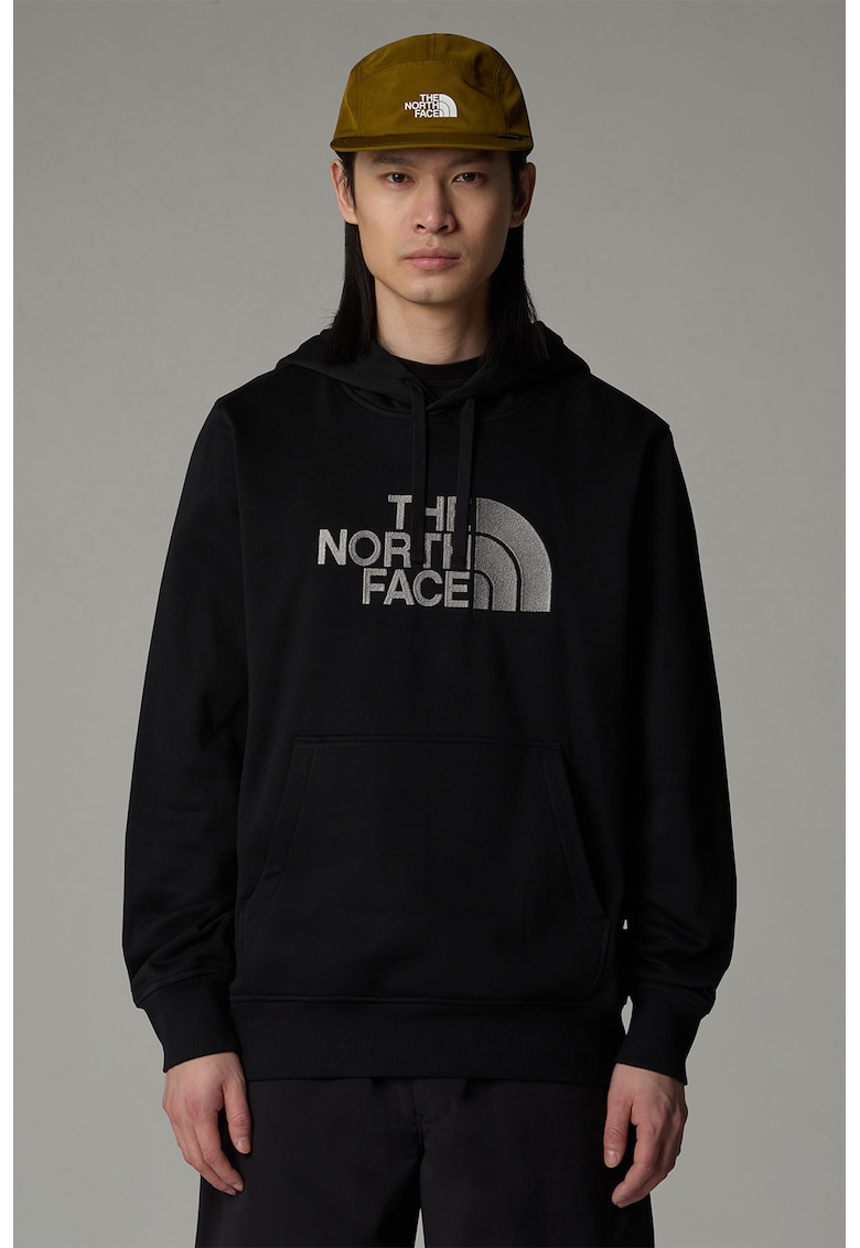 Худи с памук с лого - Черен/Сив The North Face