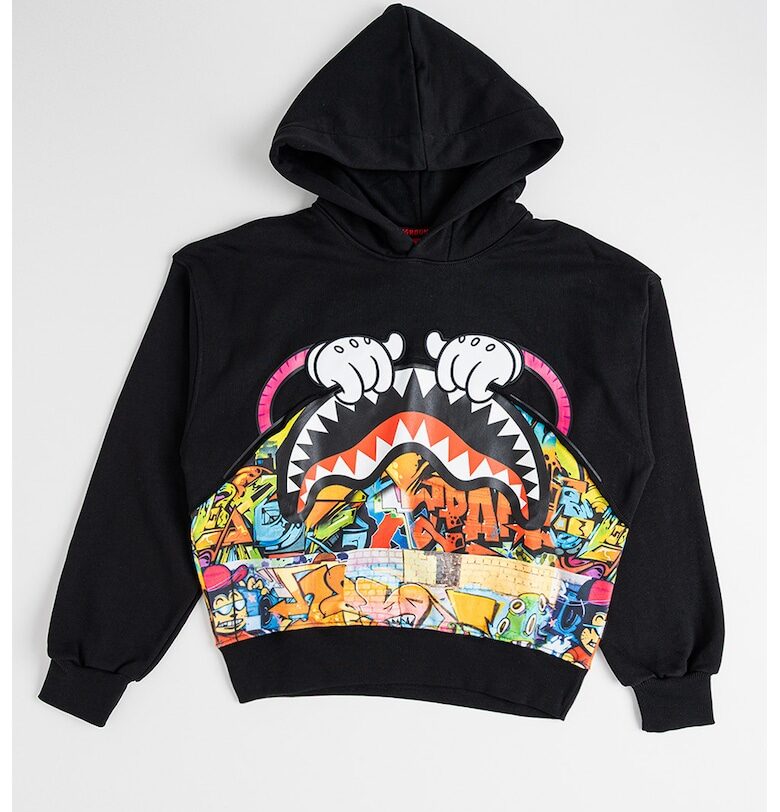 Худи с принт - Черен/Многоцветен Sprayground