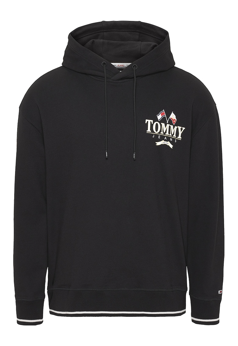 Худи с принт на гърба - Черен Tommy Jeans