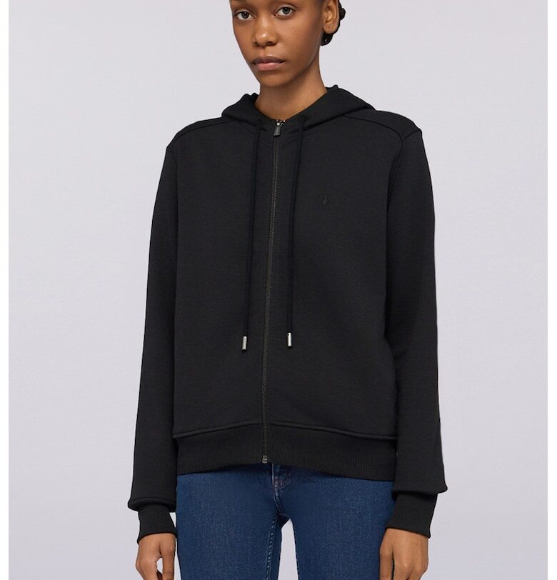 Худи с цип - Черен Trussardi