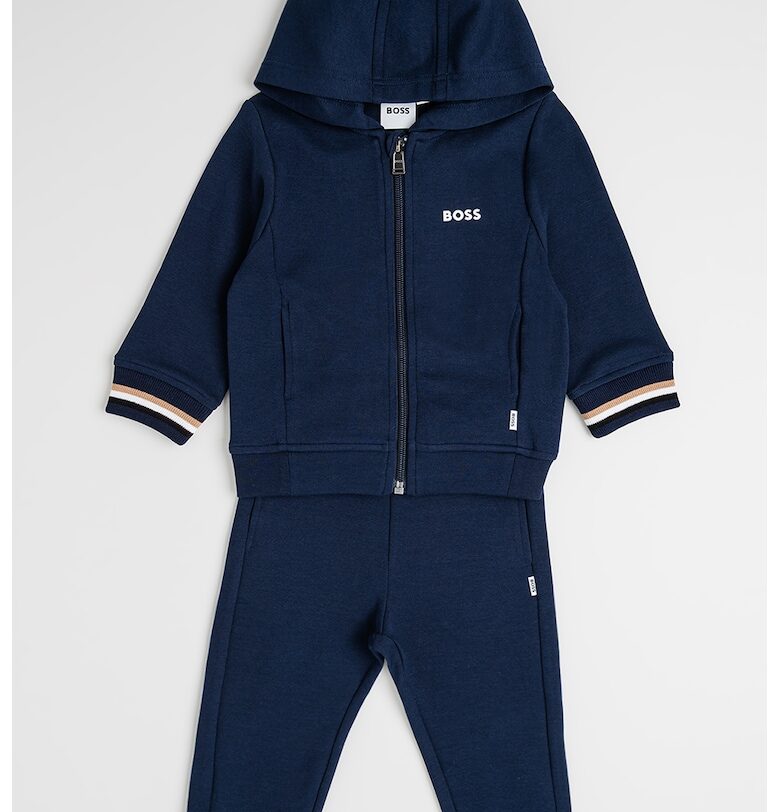 Худи с цип и спортен панталон - Тъмносин BOSS Kidswear