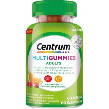 ЦЕНТРУМ МУЛТИФРУТ желирани таблети x 60 цена
