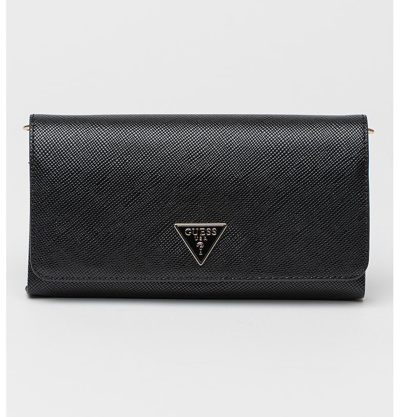 Чанта през рамо Noelle от еко кожа с презрамка с верижка - Черен GUESS