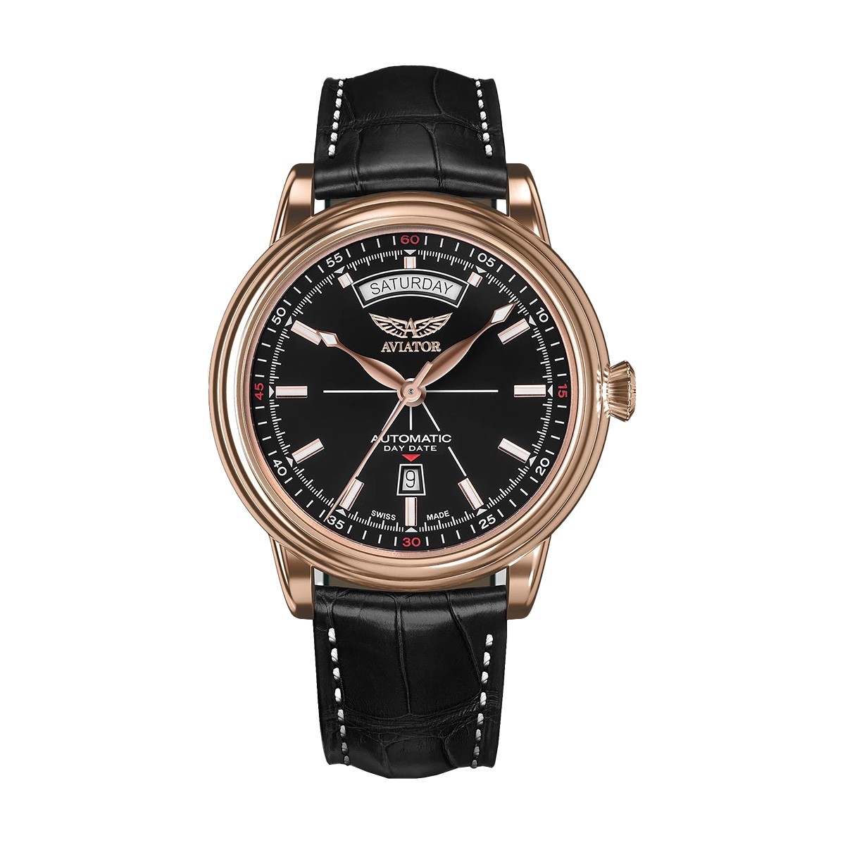 Оригинален Мъжки Часовник Aviator Douglas Day-Date V.3.20.2.146.4