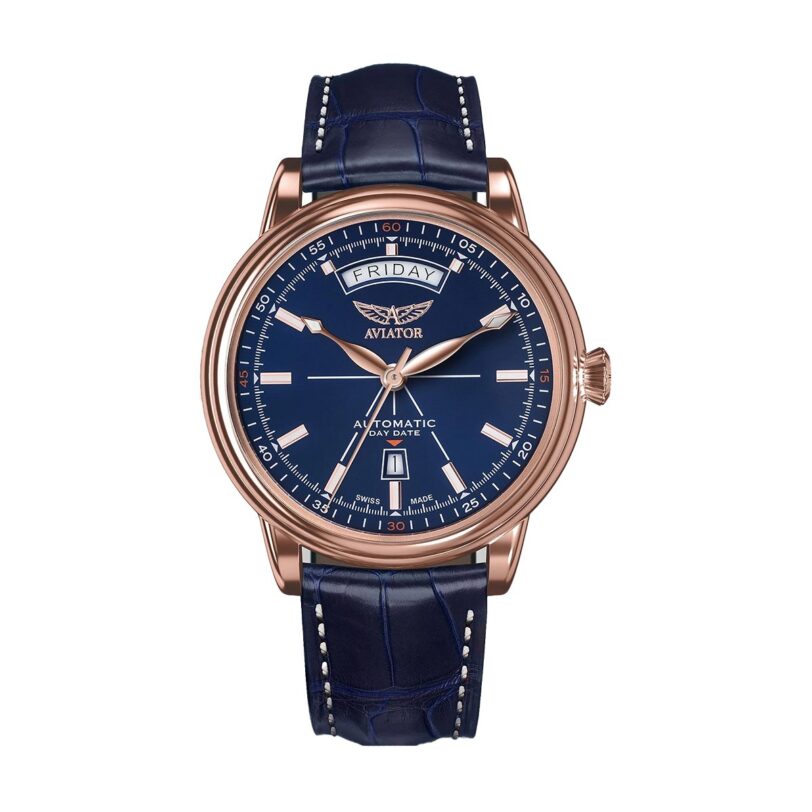 Оригинален Мъжки Часовник Aviator Douglas Day-Date V.3.20.2.225.4