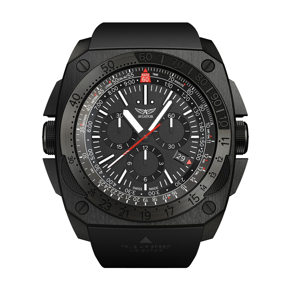 Оригинален Мъжки Часовник Aviator MIG M.2.30.5.216.6