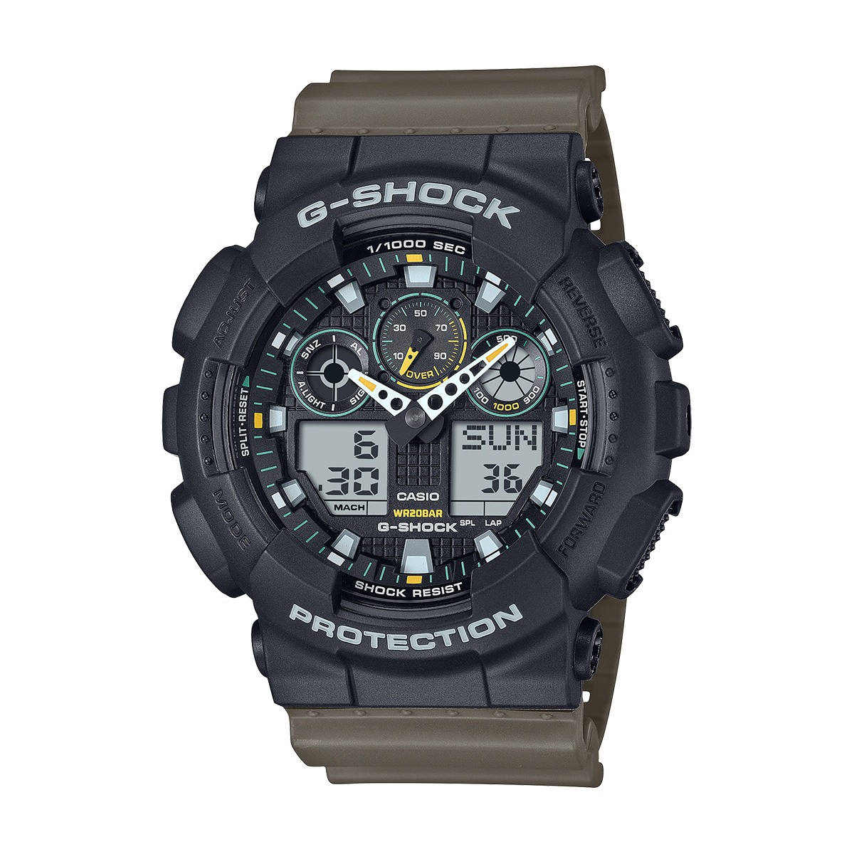Оригинален Мъжки Часовник Casio G-Shock GA-100TU-1A3ER