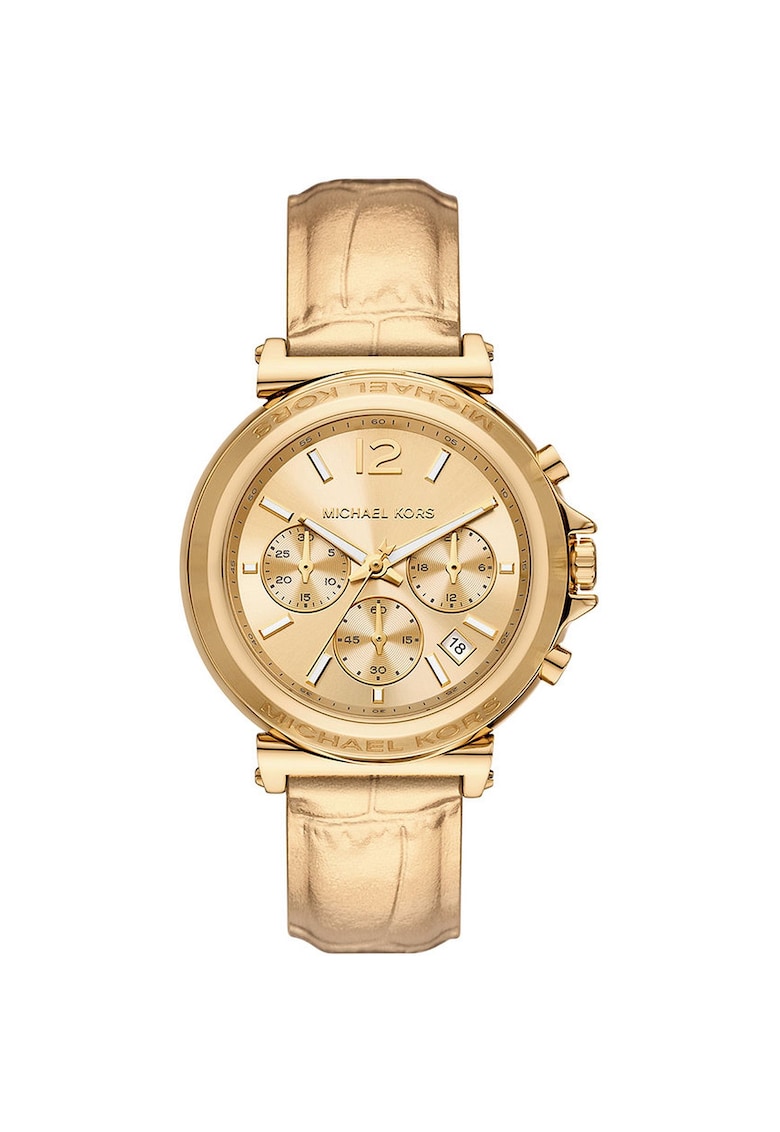 Часовник Дамски - Марен - Златист - Кожена каишка - Кварцов - 5 ATM Michael Kors