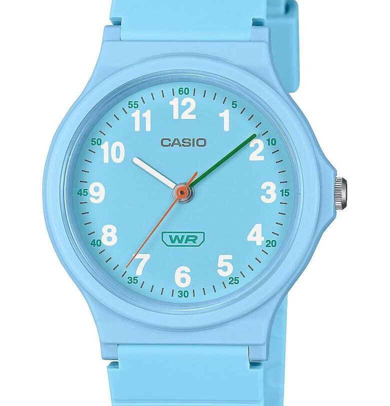 Часовник  Кварцов - Водоустойчив - Син - Каучукова каишка Casio