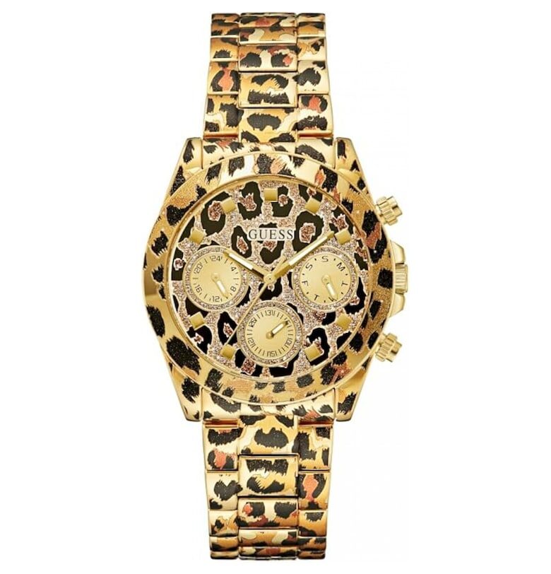 Часовник за жени -  40th Anniversary Iconic Animal - кварцов механизъм - иноксова рамка GUESS