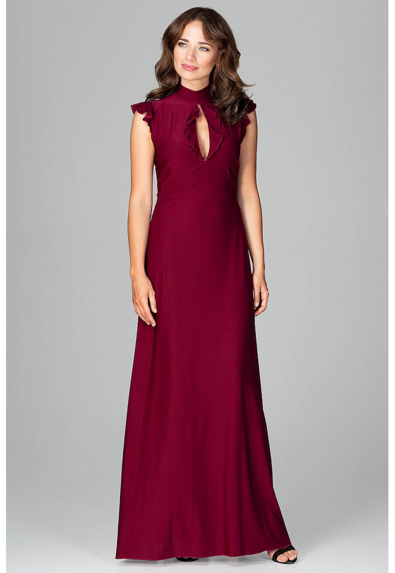 Червена рокля на Soligt - Бордо Lenitif