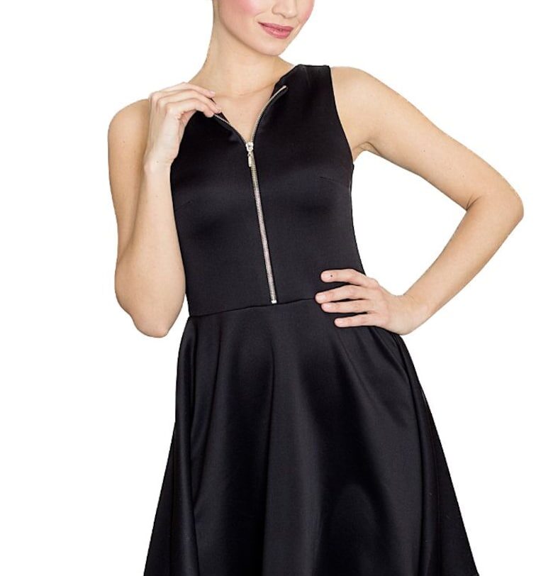 Черна дамска мини рокля  Hores K098 - Черен Lenitif