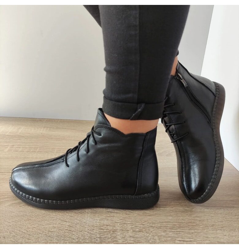 Черни дамски ежедневни боти  Sc9580 - 36 - черни FORMAZIONE