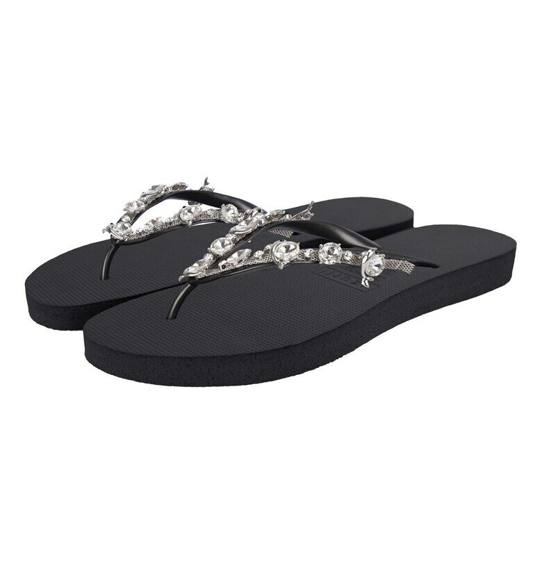 Чехли Chrystal Dolphin с декоративни камъни - Черен UZURII