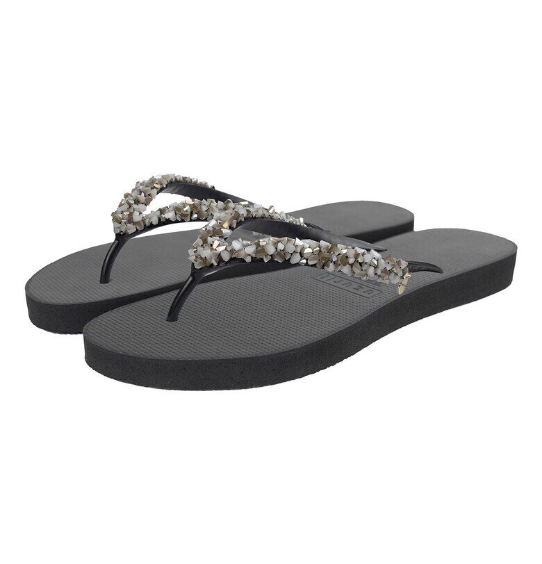 Чехли Classic Aby с мъниста - Черен UZURII