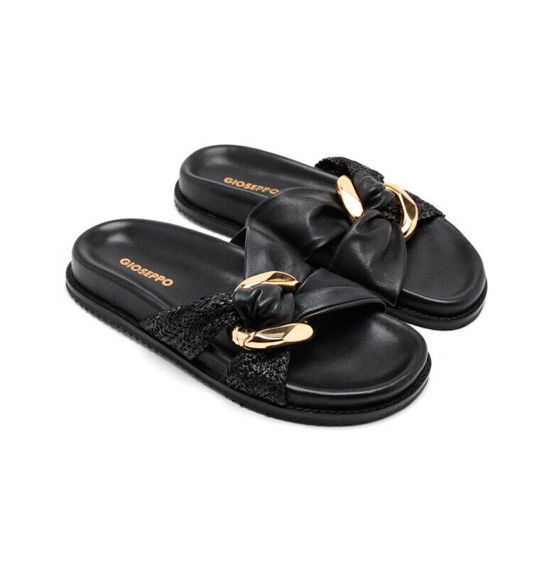 Чехли Tisbury с дизайн на възел - Черен Gioseppo