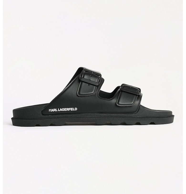 Чехли от еко кожа с регулиращи се токи - Черен Karl Lagerfeld