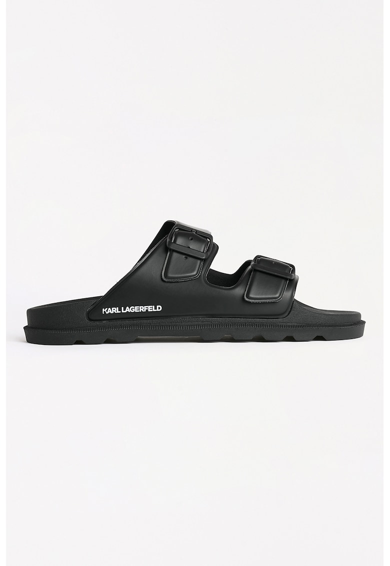 Чехли от еко кожа с регулиращи се токи - Черен Karl Lagerfeld