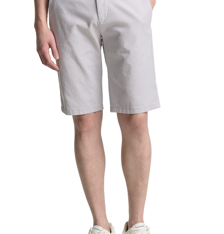 Чино бермуди със средновисока талия - Светло сив Tom Tailor