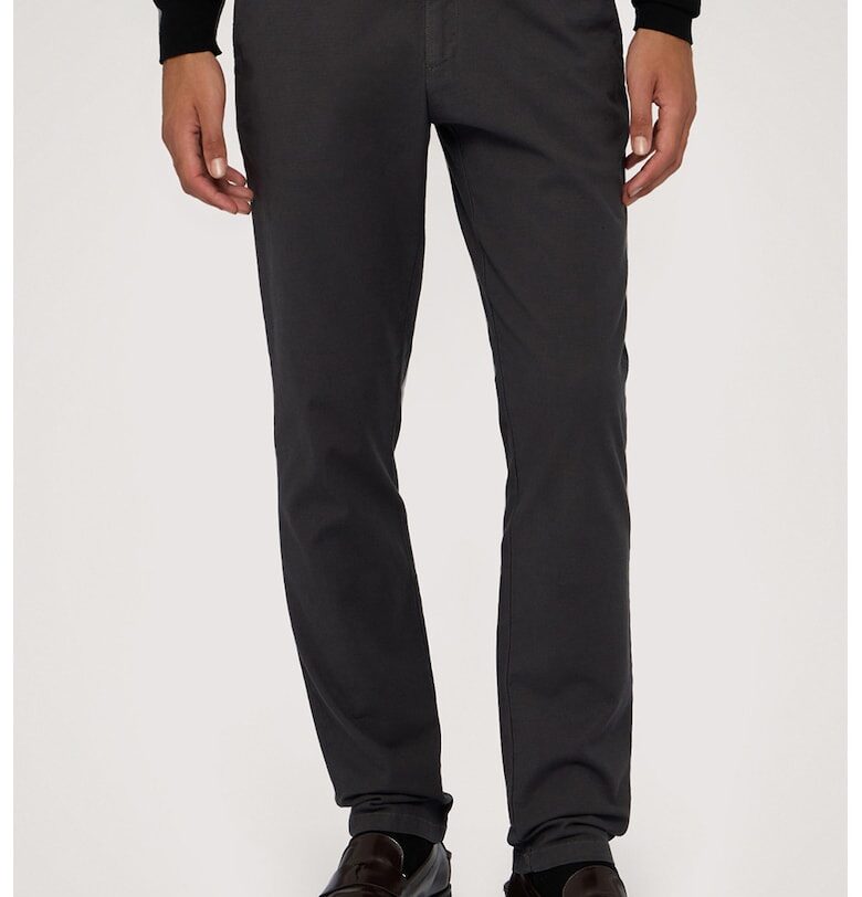 Чино панталон със средновисока талия - Избеляло черно Trussardi