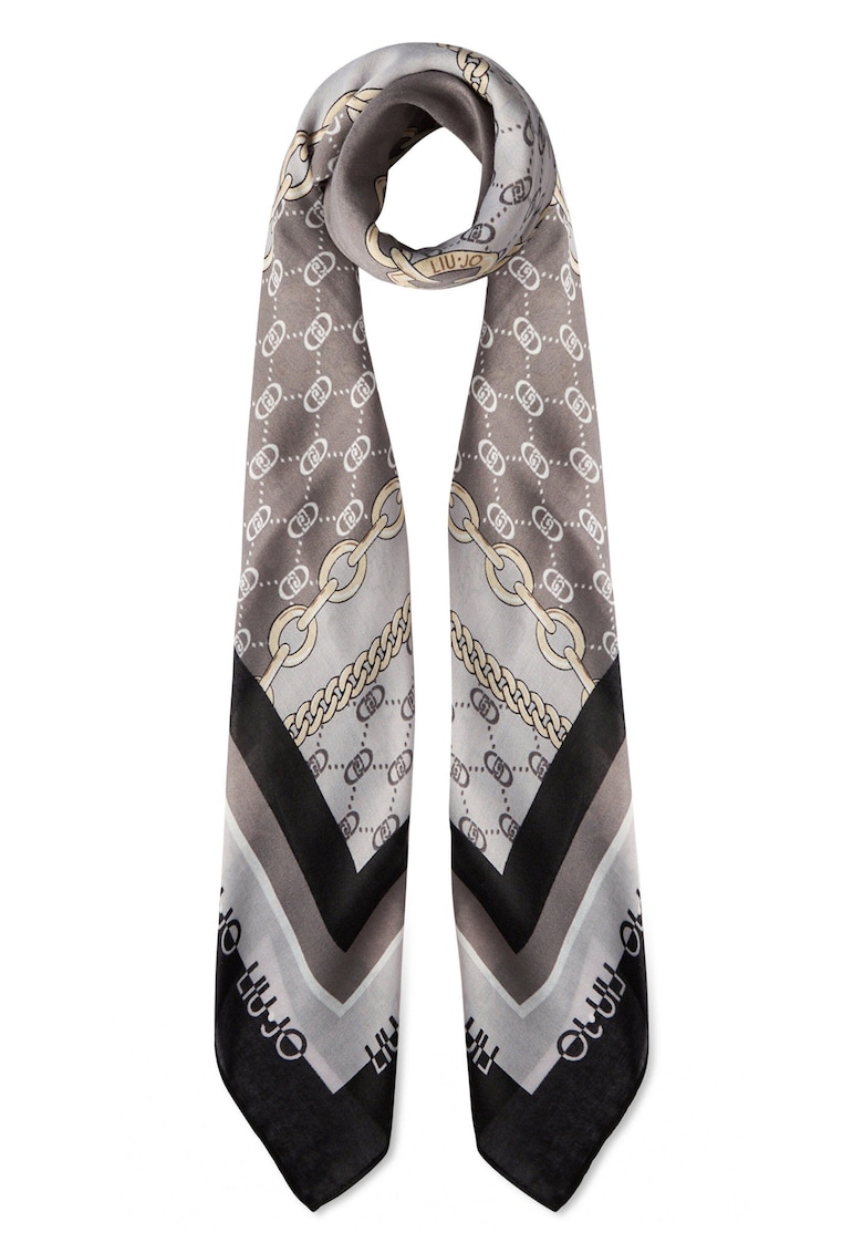 Шал Better с графика - Черен/Крем Liu Jo