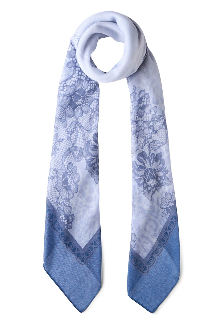 Шал Better с животински принт - Светлосин Liu Jo