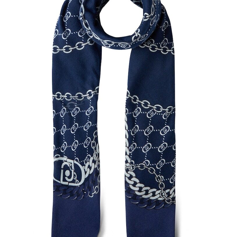 Шал Better с фигурален принт - Индигово синьо Liu Jo