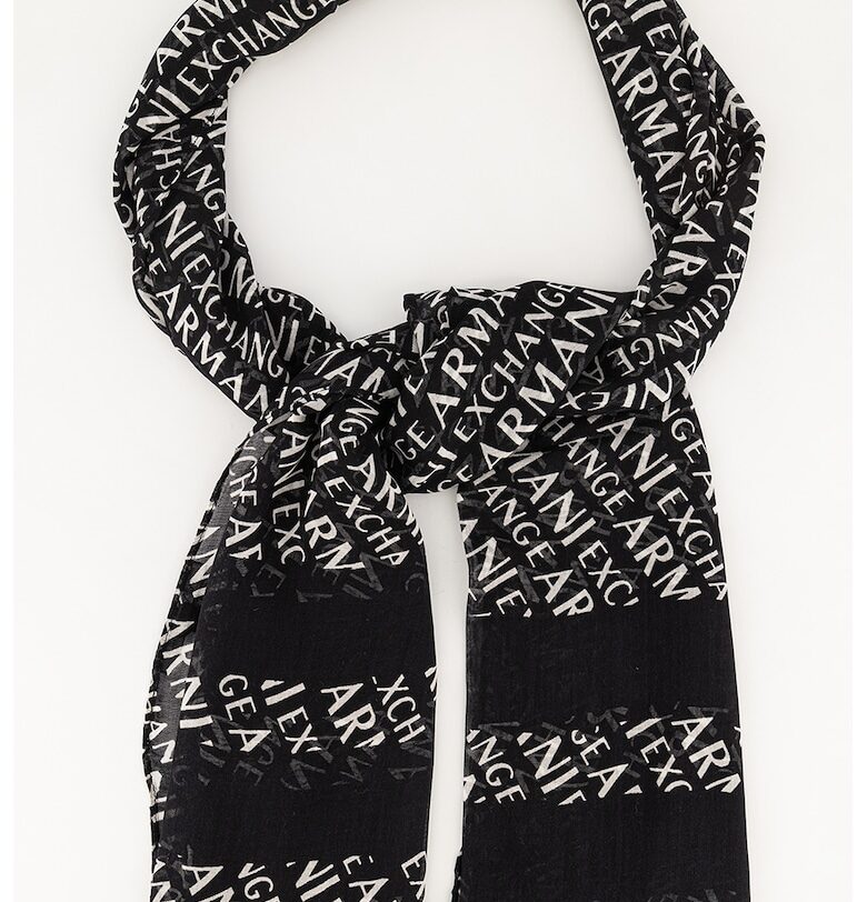 Шал от модал с десен с лого ARMANI EXCHANGE